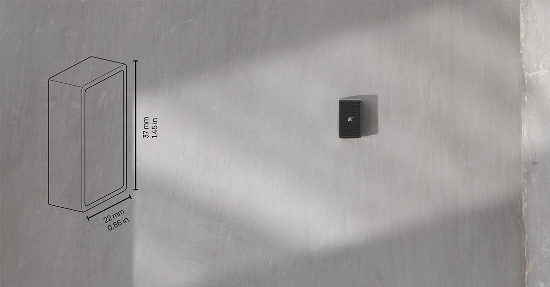 超小型スピーカー　K-array Lyzard　使用イメージ