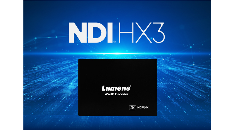 Lumens NDI HX3 & IP デコード