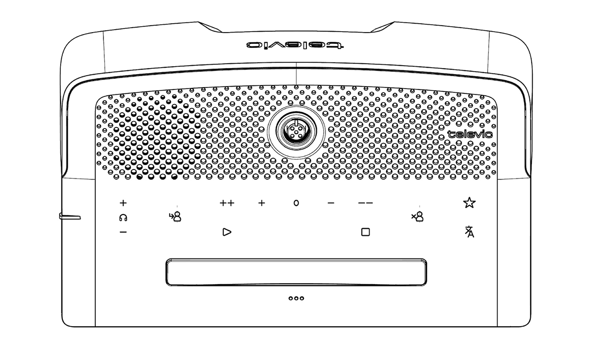 D-Cerno Decide フロント操作パネル（タッチボタン部分）