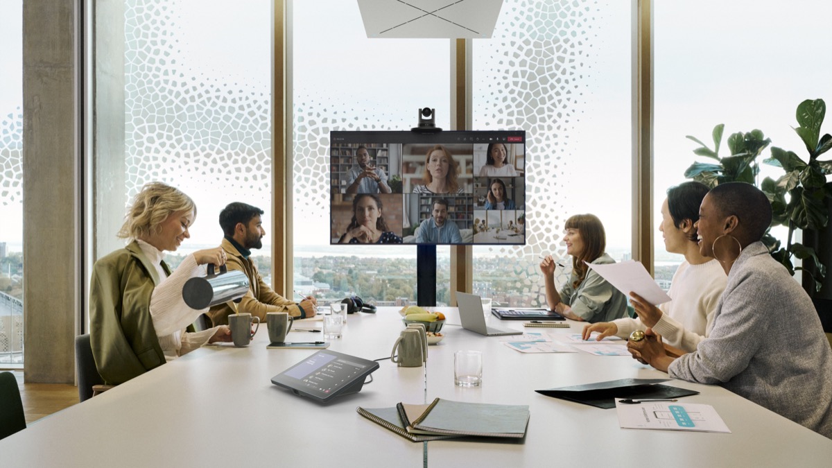 TeamConnect Ceiling 2を使用した大規模会議室