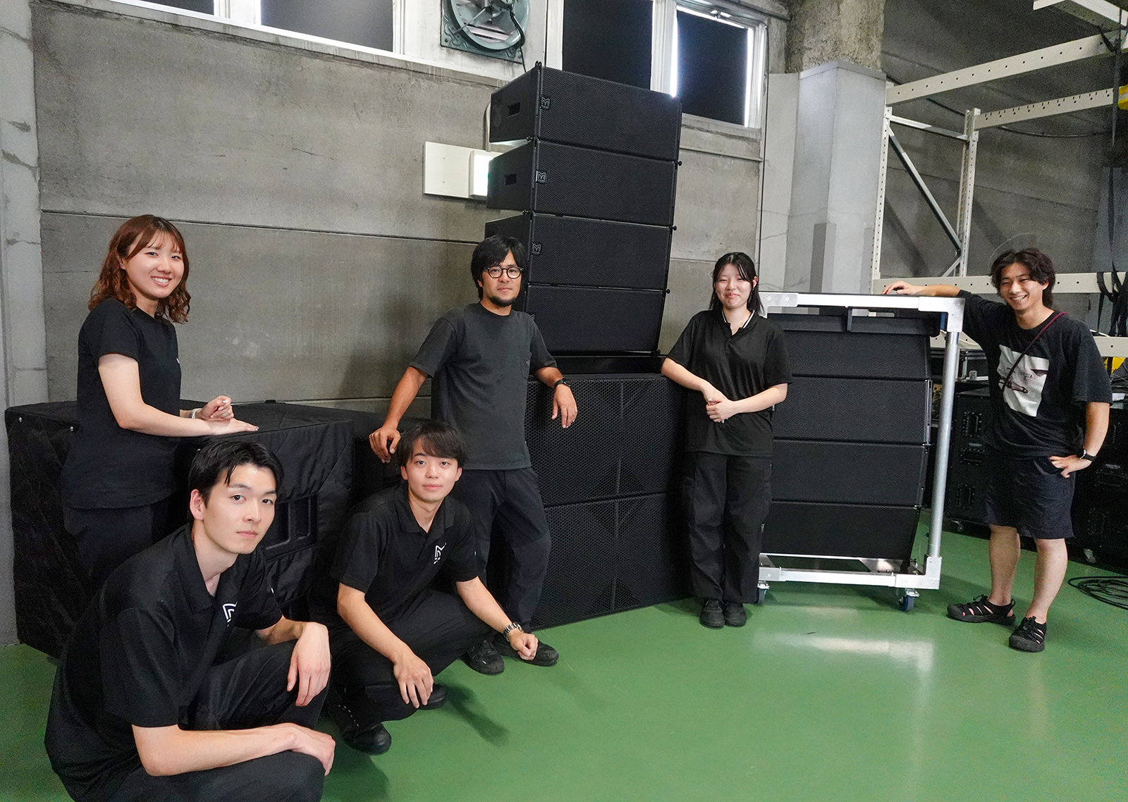 大城音響スタッフのみなさまとオーディオブレインズ営業チーム