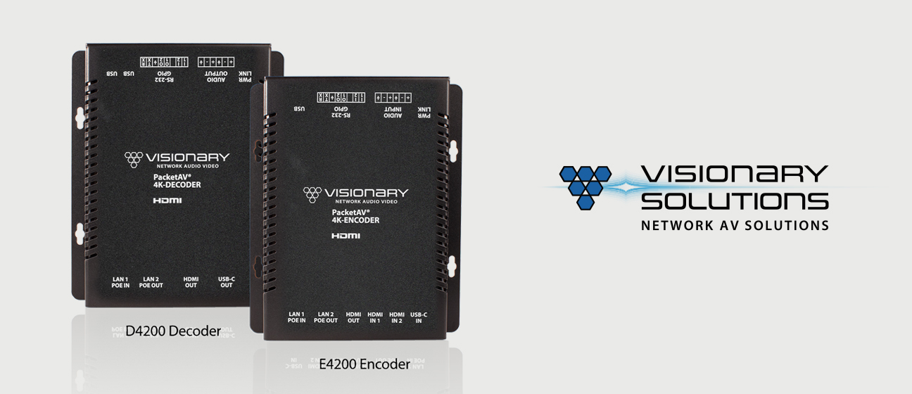 次世代AV over IPエンコーダー「E4200」&デコーダー「D4200」が発売