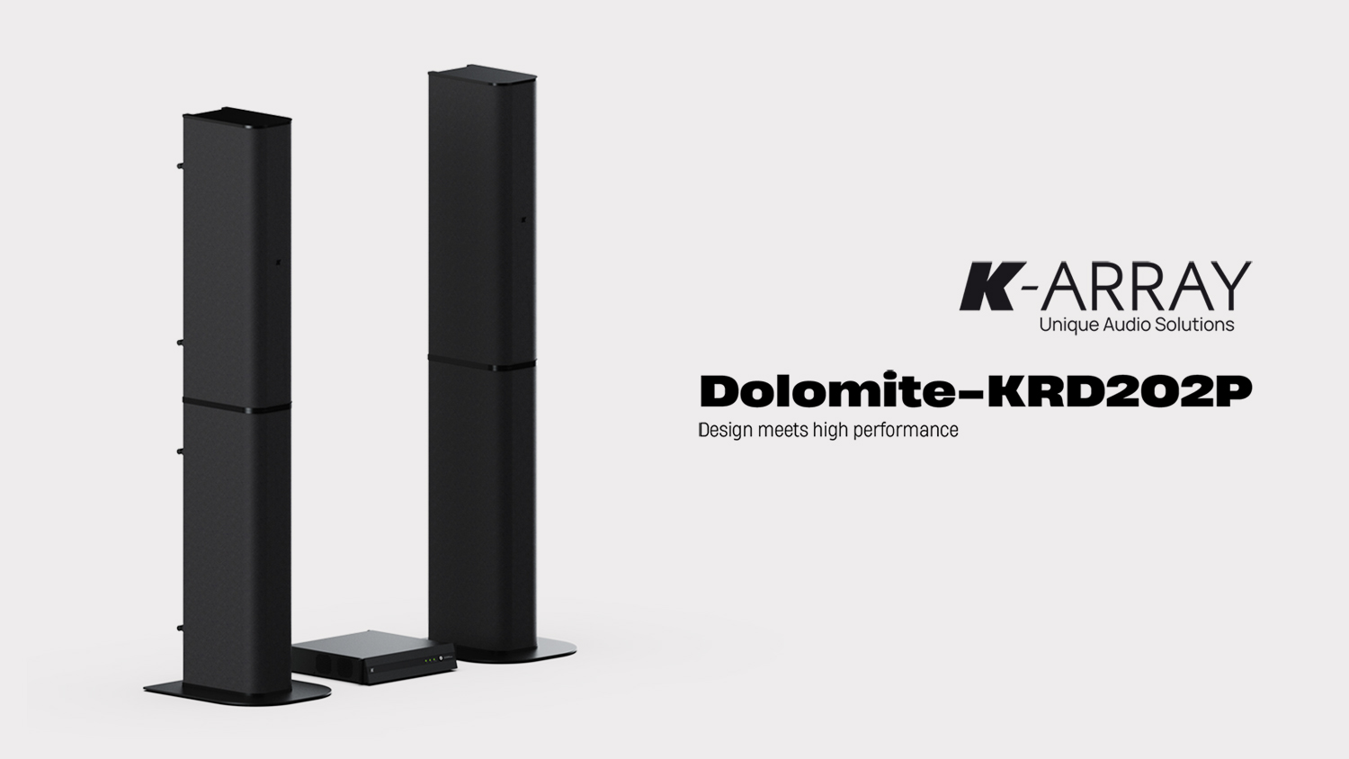 K-arrayよりフルレンジタワースピーカーシステム「Dolomite-KRD202P」が発売